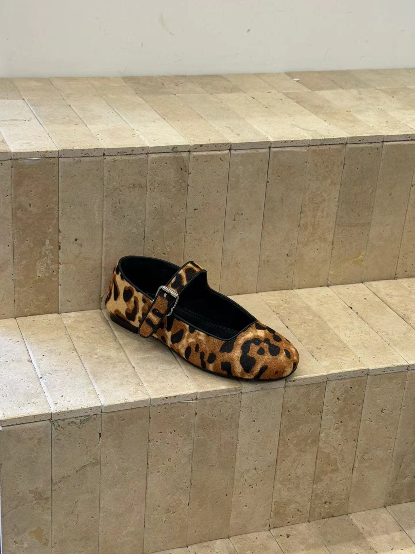 Elara Handcrafted Velvet Lambskin Mary Jane Flats