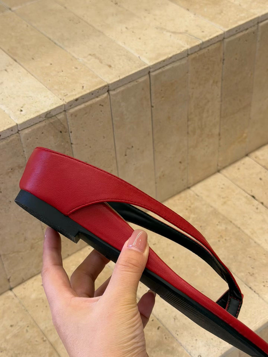 Red Leather Handmade Sandal
