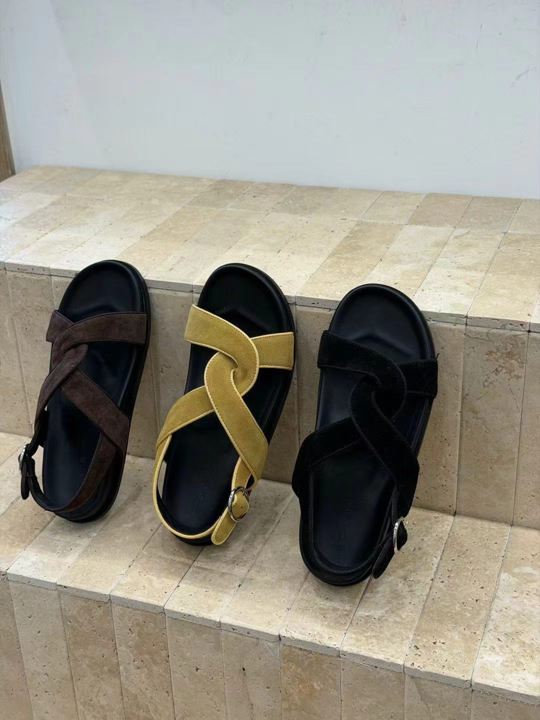 Siena Handcrafted Leather Cross-Strap Sandals
