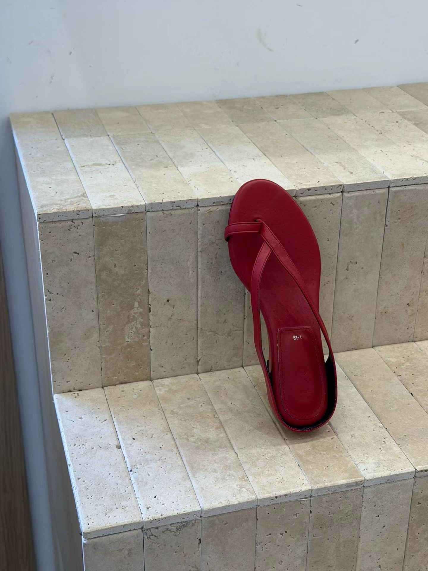 Red Leather Handmade Sandal