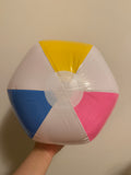 Beach Ball - blue, pink, yellow