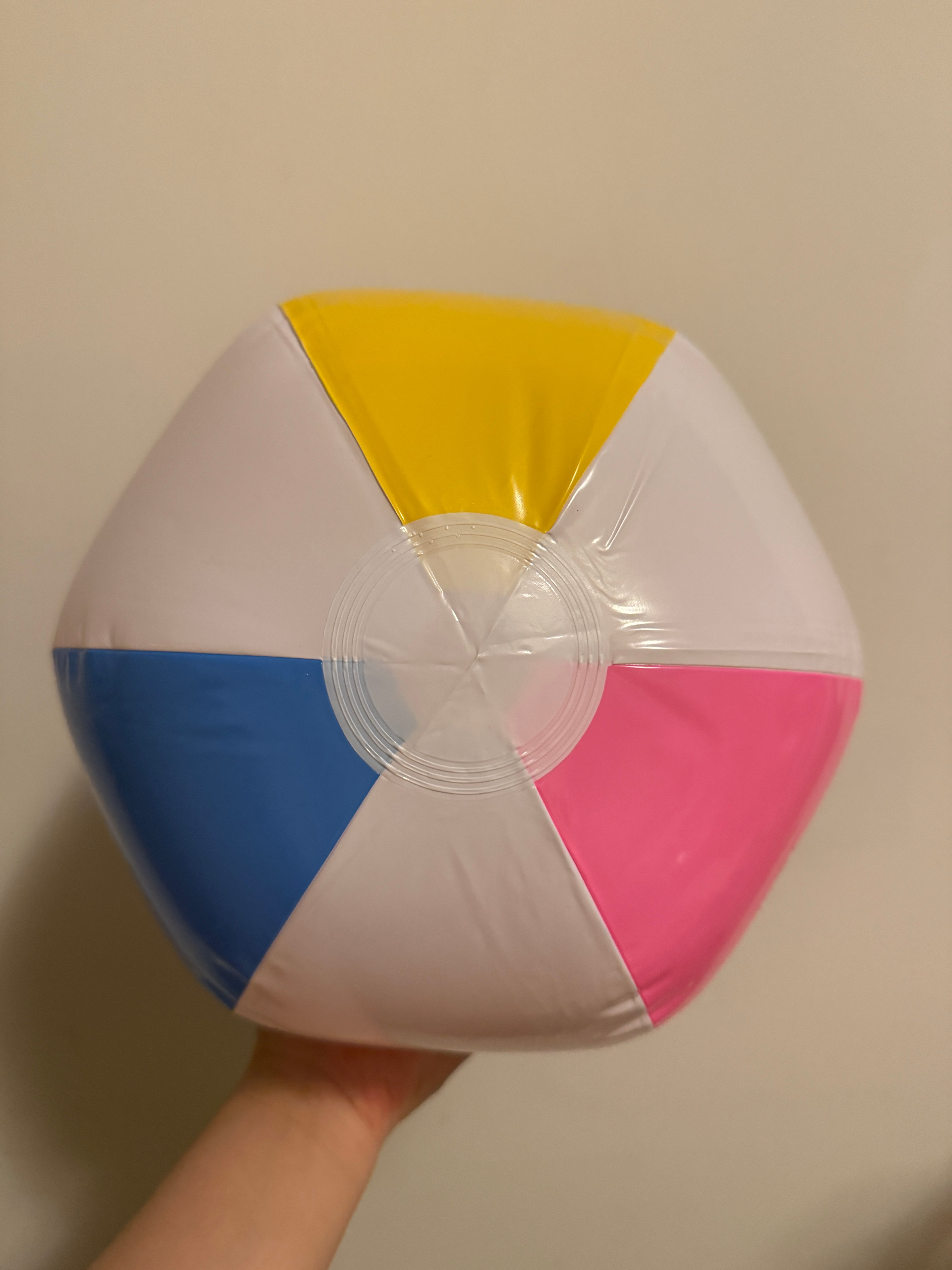 Beach Ball - blue, pink, yellow