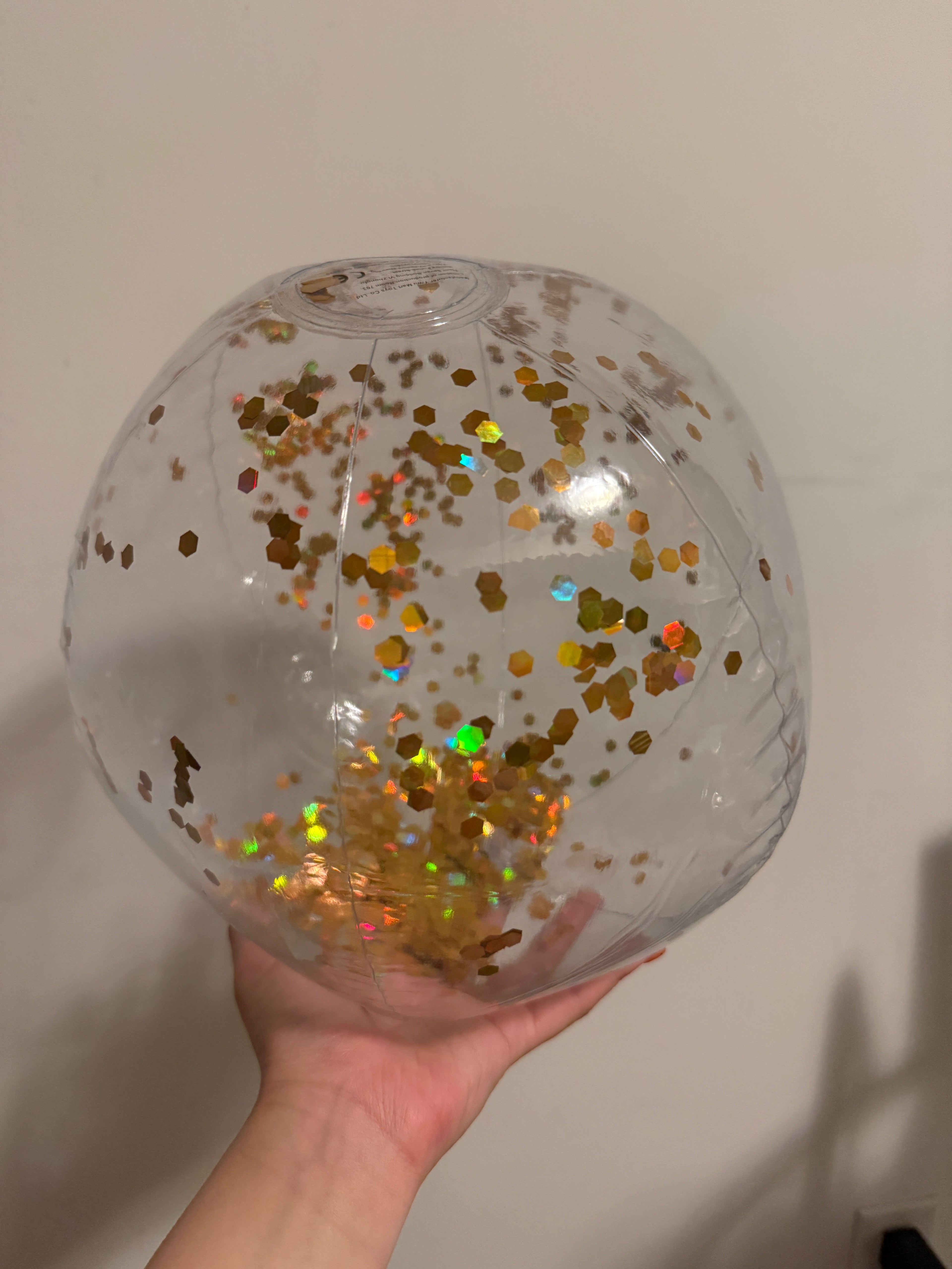 Gold Glitter Beach Ball