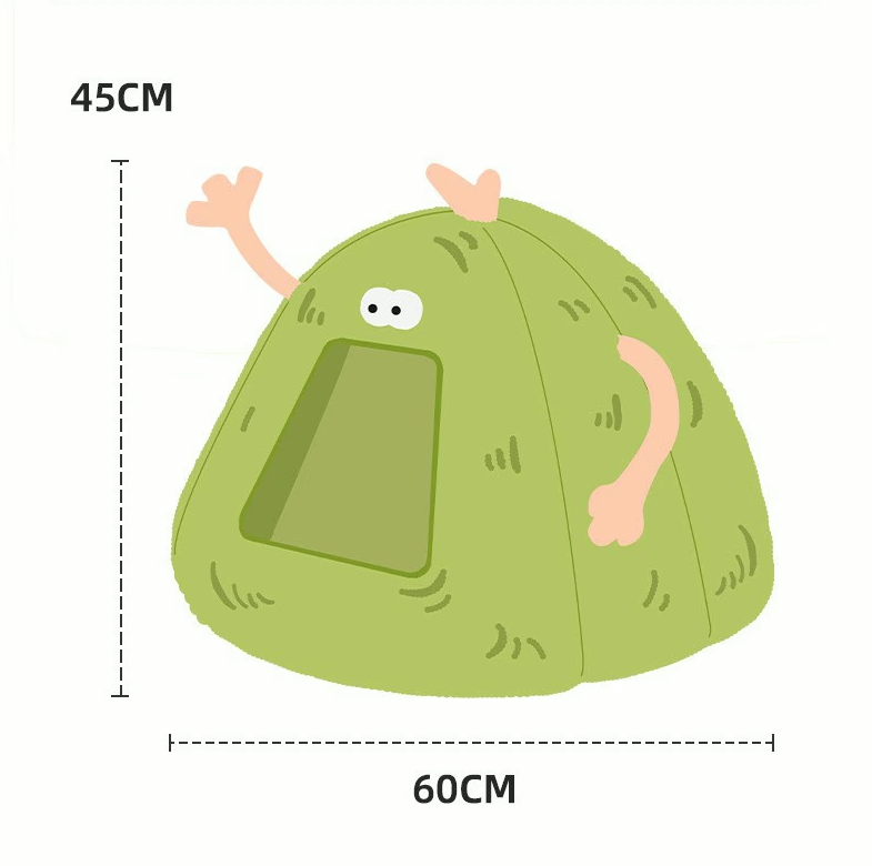 Cozy Monster Pet Cave Bed