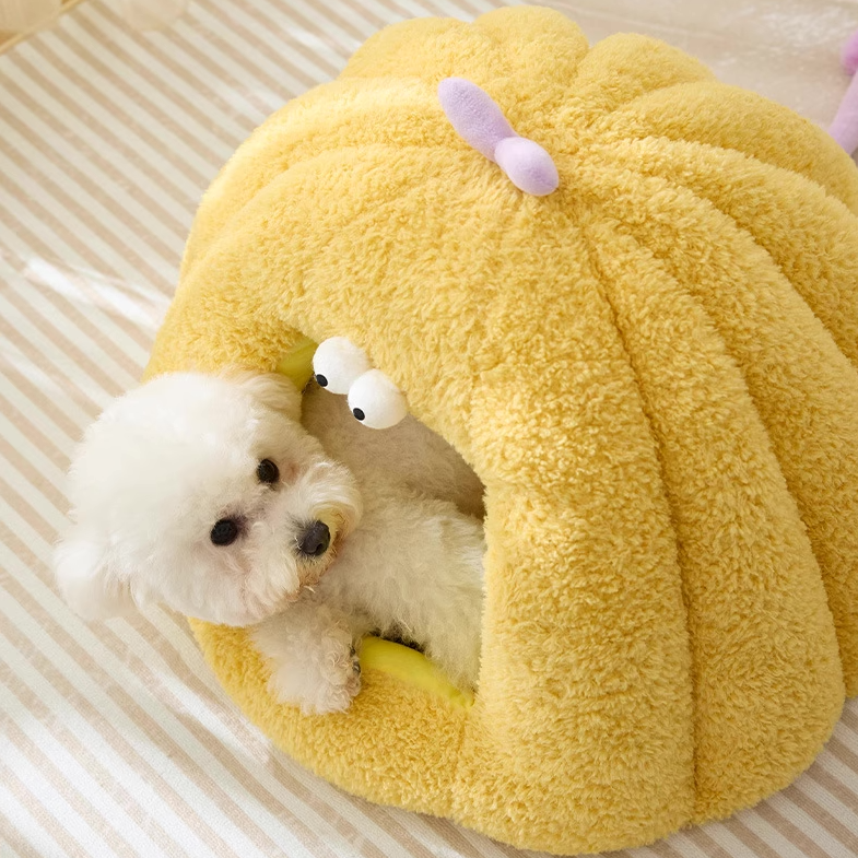 Cozy Monster Pet Cave Bed