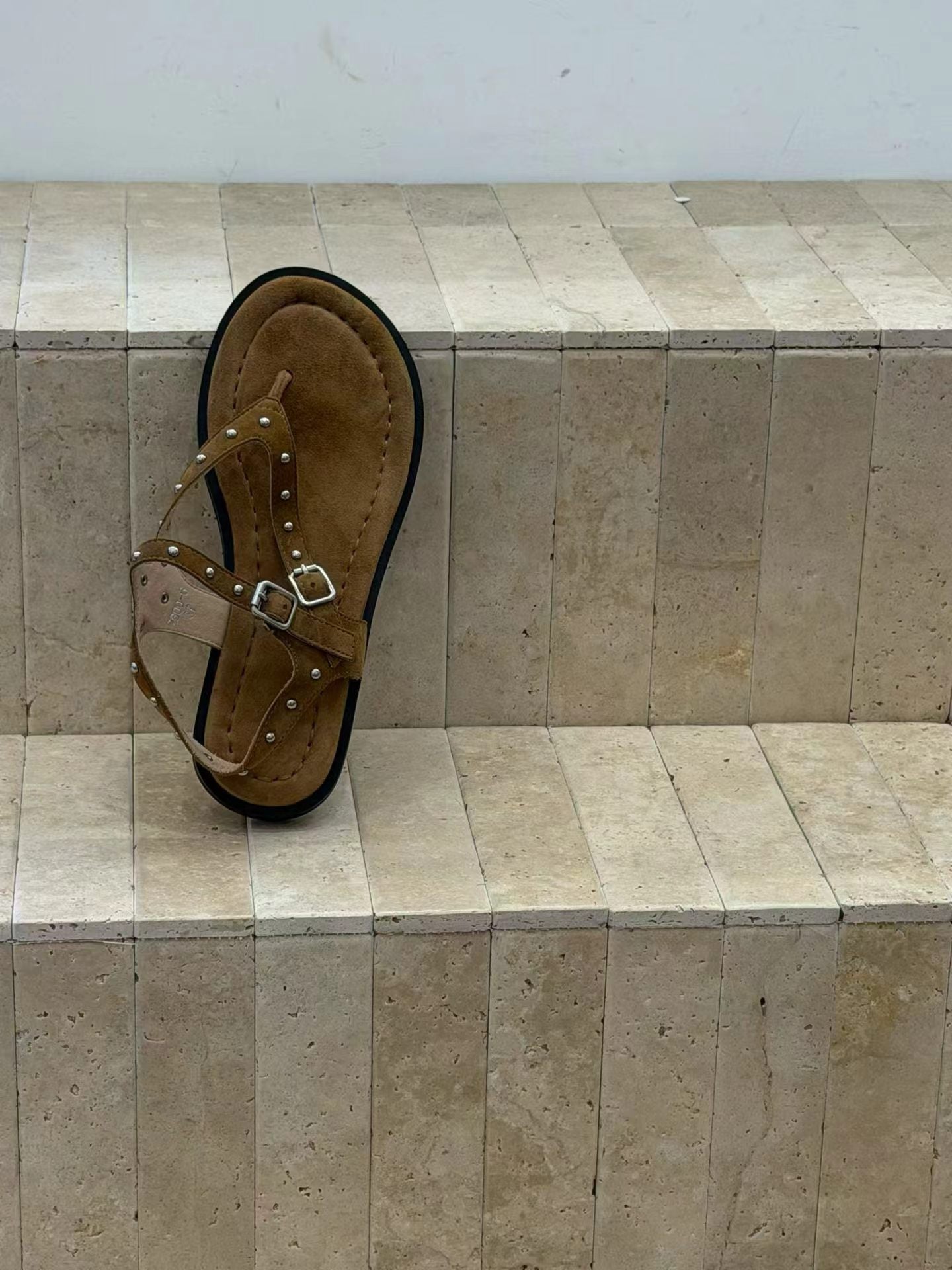 Solea Handcrafted Sheepskin Studded Sandals