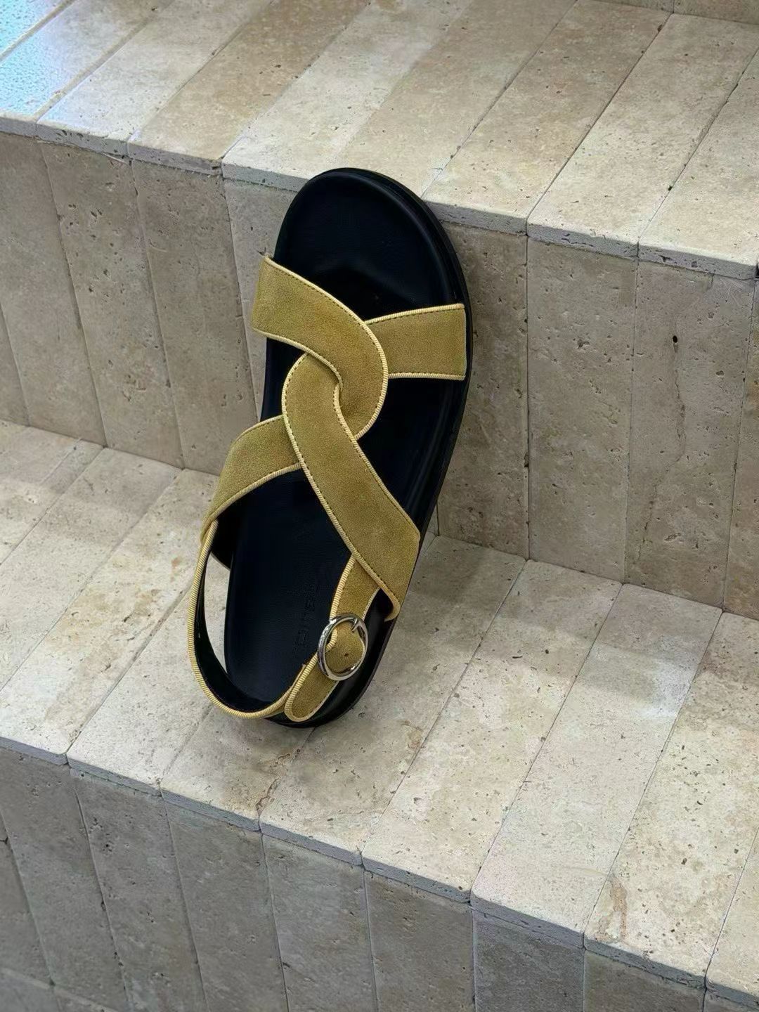 Siena Handcrafted Leather Cross-Strap Sandals